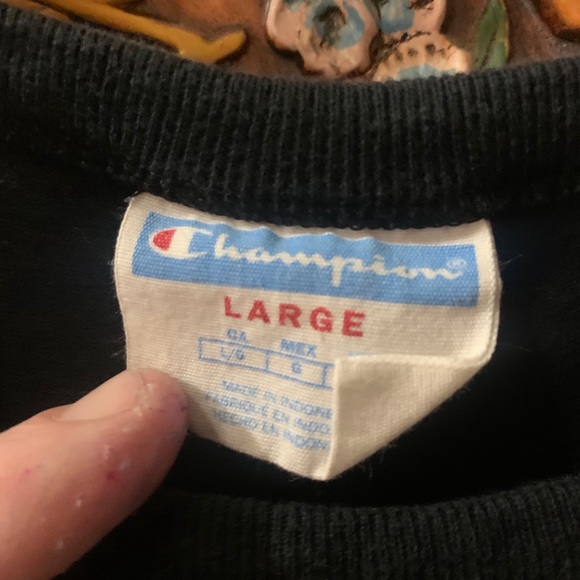 Large vintage blue bar champion T-shirt - Picture 2 of 2